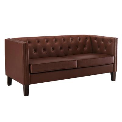 China New Style Wholesale Modern Leather Tufted Sofa Design For Living Room for sale