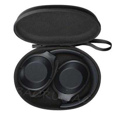 China Multifunctional Material Black Case 1680D DJ Earphone Storage Case , Custom Eva Headphone Carry Case for sale