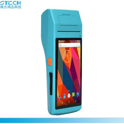 China Thermal printer factory sell industrial PDA 5501 3G version android pda with thermal mobile printer for sale