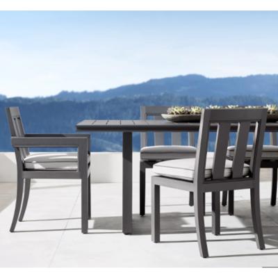 Cina Modern modern patio garden outdoor dining table and chairs aluminum frame furniture in vendita