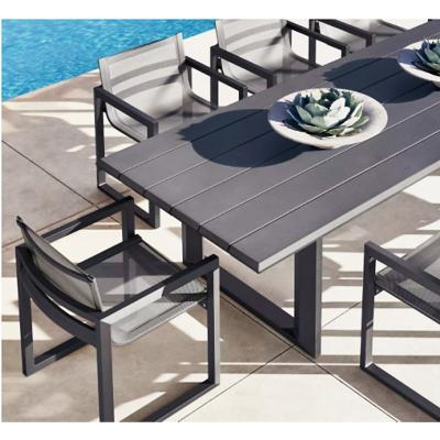 中国 2021 Wholesale Modern Outdoor Patio Hotel Furniture Garden Aluminum Dining Table And Chairs 販売のため