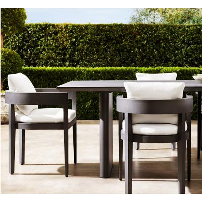 Chine 2021 Wholesale Modern Hotel Patio Garden Poolside Aluminum Dining Table And Chairs à vendre