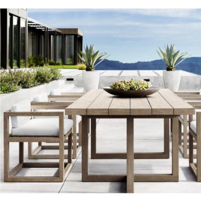 Cina Modern New Design Outdoor Patio Furniture Garden Patio Hotel Teak Wood Dining Chairs And Table in vendita