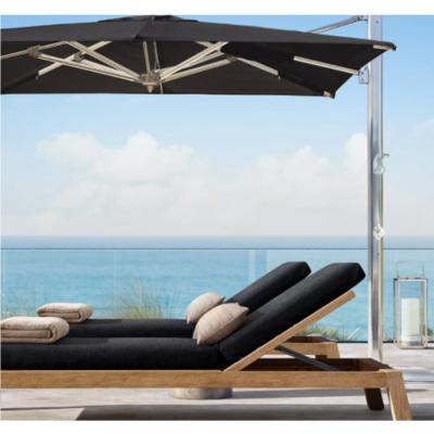 Cina Modern Solid Teak Furniture Garden Patio Beach Poolside Leisure Wood Outdoor Sun Sofa in vendita