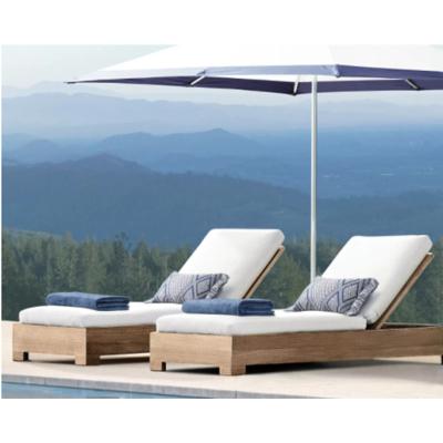 Cina Modern Luxury Sun Sofas For Sale Outdoor Beach Hotel Pool Side Teak Furniture in vendita