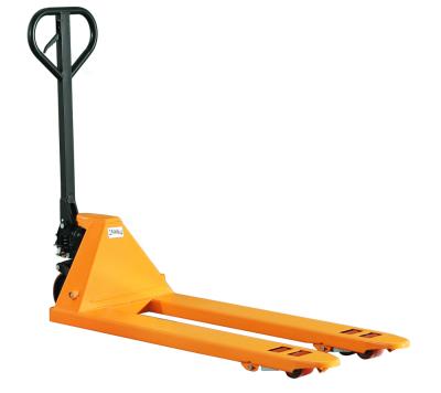 China Industrial Steerable Portable Manual Pallet Jack Forklift 2.5T Hand Truck for sale