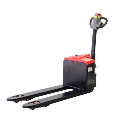 China Hotels New Design Rough Terrain 2 Ton Hydraulic Manual Semi Electric Forklift Pallet Truck for sale