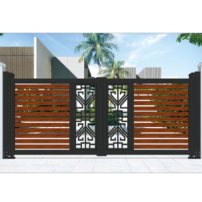 China Perfect Weld 3 Meter Driveway Aluminum Gates Sliding Metal Gate By Manual for sale