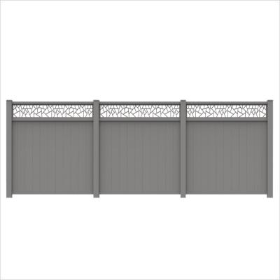 China Easily Assembled Home Balcony Private Fence Fence Aluminum Slats for sale