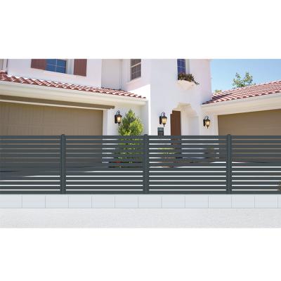 China Easily Assembled Cheap Metal Horizontal Slat Fencing Panels Privacy for sale