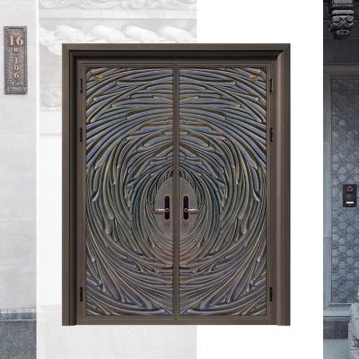 China Customized Modern Designs Modern Copper Door For Entrance Door for sale