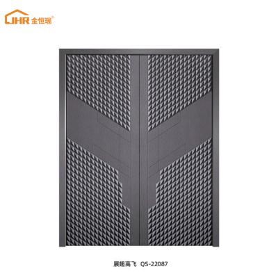 China Modern Smart Doors Double Door Frame Aluminum Alloy Door Exterior Door for sale