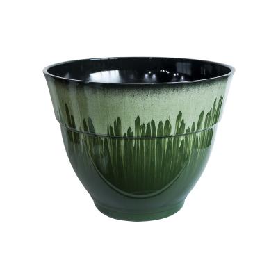 China Corrosion Resistance Cheap Price Classic Home And Garden Round Large Glazed Ceramic Resin Planter Pots for sale