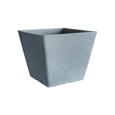 China Wholesale Morden Durable Material Design Square Cement Flower Pot Concrete Planter For Green Plant for sale