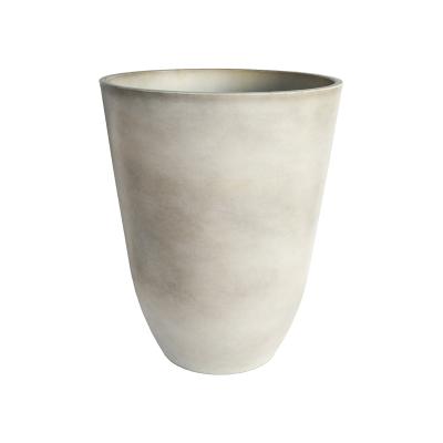 China Eco - Friendly Wholesale Prices Garden Plant Tall Round Plastic Flower Pots Planter for sale