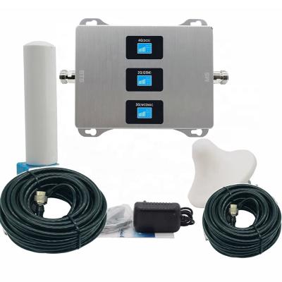 China Tri LED Strip Signal Booster 900 1800 2100 Mhz Repeaters 2g 3g 4g Amplifier Boost LTE Network Call Phone 36*23*23 for sale