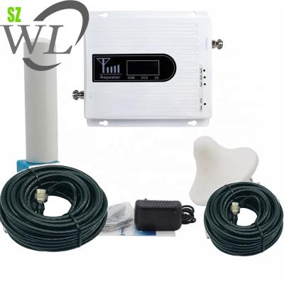 China 2G 3G 4G Signal Enhance RF Signal Booster GSM 3G 4G LTE 900 1800 2100mhz Full Sets With Antenna + Omni Cables Signal Mobile Booster for sale