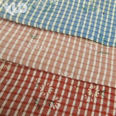 China Breathable Custom Cheap Printed Fabric Polyester Cotton Blended Yarn-dyed Grid Women's Dress Printing Fabric for sale