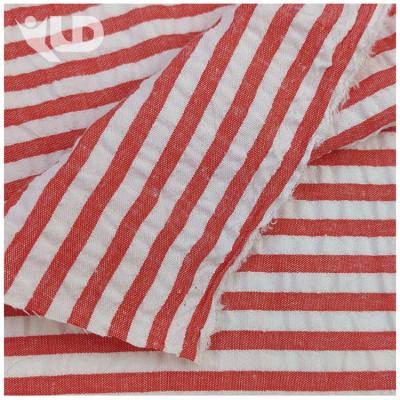 China Cheap Hot Even Waterproof 100% Polyester Yarn-dyed Striped Bubble Underwear Fabric for sale