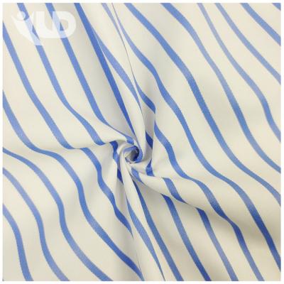 China Waterproof Fabric 100% Polyester Yarn-dyed Jacquard Uniform Stripe Fabric Very Cheap for sale