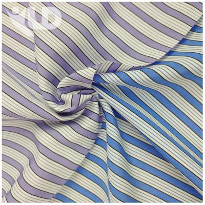 China Waterproof Newly Designed 100% Polyester Yarn-Dyed Striped Fabric Shirt Fabric for sale