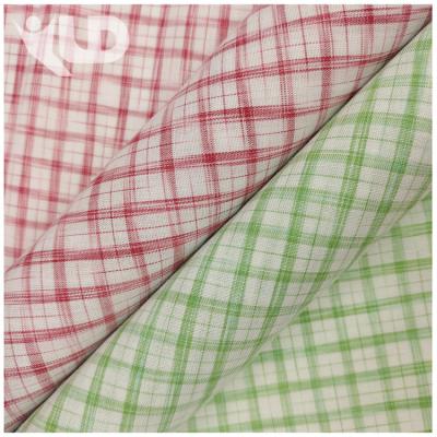 China Wholesale Inventory 100%cotton Fabric Tear-resistant Cut Dyed Plaid Clothing Material for sale