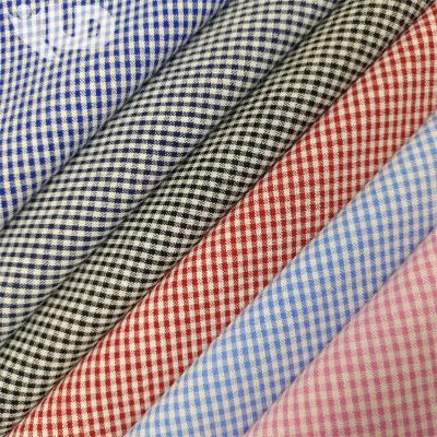 China Customized Anti-static Cotton Garment Fabric 100% Pure Cotton Yarn-Dyed Plaid Apparel Women's Dress Fabric for sale