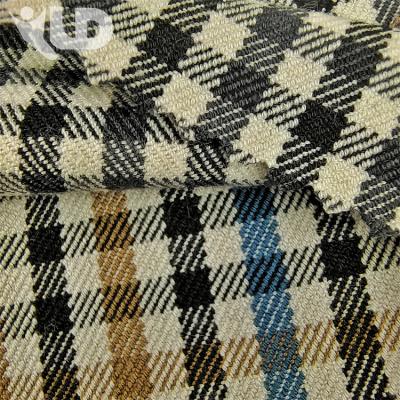 China Wholesale Breathable Ripstop Twill TR Fabric Polyester Spandex Blended Elasticity Plaid Clothing Pants Yarn-Dyed Fabric for sale