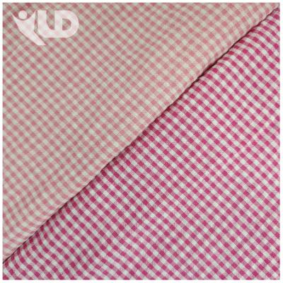 China Wholesale Shrink-Resistant Stain Polyester-Cotton Blended Bubble Grid Yarn-Dyed Women Dress Fabric for sale