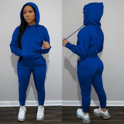 China Breathable Women Jogging Suits Mask Thick Sweatsuit Cotton Set Tracksuit Fleece Sweatpants And Hoodie Set for sale