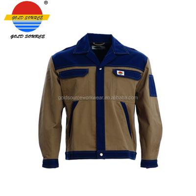 China European Quality Clothing Jacket Khaki Blue Industrial Mechanical Uniform Jackets Uniform for sale