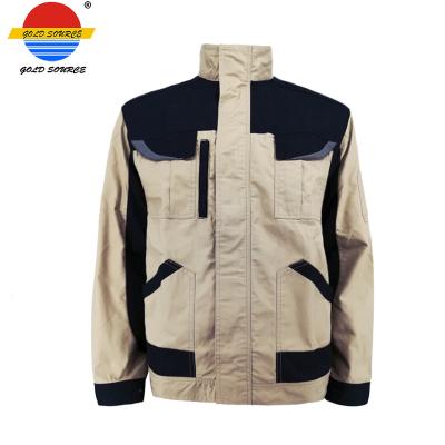 China Workers Jacket Gold Source Fashion Tooling Blue Work Jacket for sale