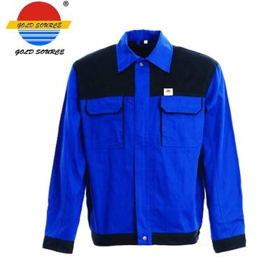 China Cheap Blue Construction Works Clothes Carpenter Jacket for sale