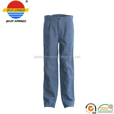 China Kitchen Pants Professional Restaurant Grill Chefs Pants Uniform Navy White Pants for sale