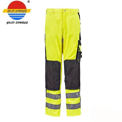 China OEM EN471 Shop Pants Hi Vis Workwear Safety Work Pants With Reflective Tape for sale