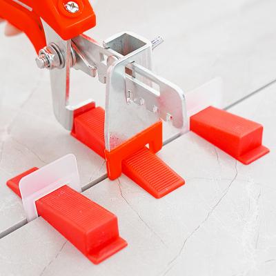 China 100PCS Modern PE Plastic Clips Staples Split Locator Floor Wall Ceramic Fixed Bracket Bases Laying Leveling System Tile Spacers for sale