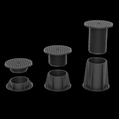 China Modern Indoor Flooring Accessories Supports Adjustable Pedestal Wood Decking System Raised Plastic Floor Pedestal For Decking for sale