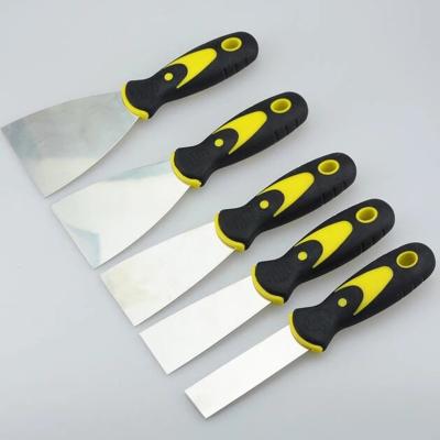 China Putty Dust Removal Film Removal Drywall Finishing Old And Knife Set Premium Stainless Steel Paint Scraper Putty Scrapers Wallpaper Spackle Knife for sale