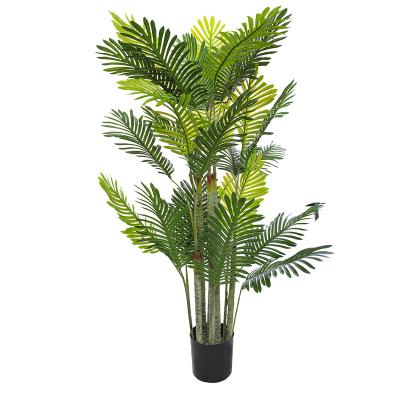 China 2021 indoor decor hotsale Chrysalidocarpus lutescens plastic artificial green tree bonsai for sale