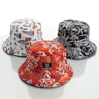 China Hot Sale Character Fishing Bucket Hats 2021 Cute Designed Sun Bucket Hats Custom Made Unisex Women's Sample for sale