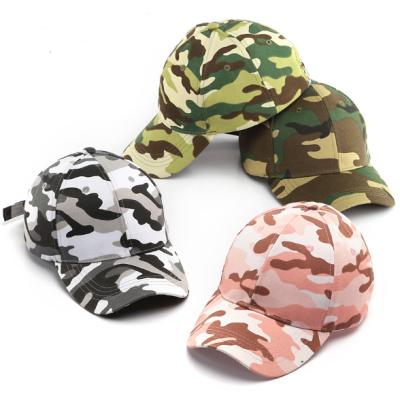 China COMMON Camouflage Pattern Baseball Cap Manufacturer, Custom Camouflage Logo Pattern Dad Hat Cap Army Green Camp Hat for sale