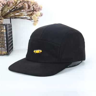 China JOINT Custom Embroidery Logo Camp Caps 5-Panel Hat Snapback Hat 100% Cotton for sale