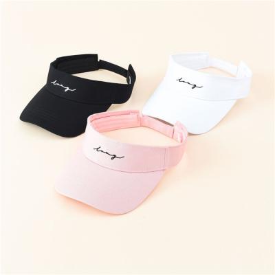 China Low Moq Character Breathable Hats Embroidery Sun Visor Cap Outdoor Custom Sports Hat / Sun Visors for sale