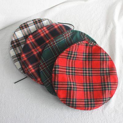 China COMMON high quality custom made cheap berets for sale cheap fashion grid beret hats and hats for wholesale for sale