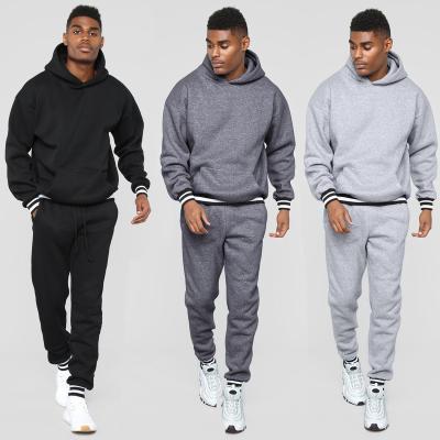 China OEM Blank Breathable Cotton Pullover Single Tracksuit Set Jogging Custom Mens Sweatsuit Unisex Hoodie Sweat Suit for sale