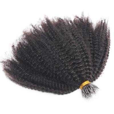 China All Textures Afro Nano 4A 4B 4C Virgin Hair Curly Ring Hair Extensions Wholesale Price Hair Extensions for sale