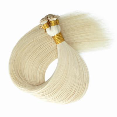 China Straight Professional Customize Factory Price Russian Hand Tied Weft Hair for sale