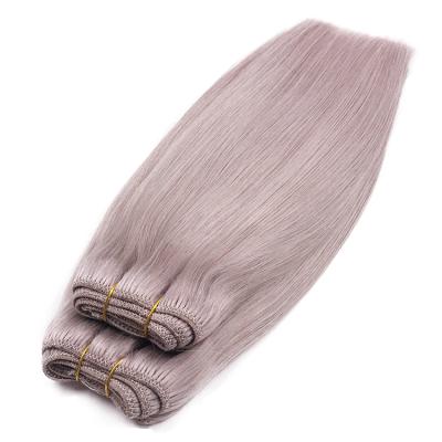 China Hair Cuticle Aligned Doner Virgin Human Hair Double Weft Single Weft Machine Colored Weft Hair for sale