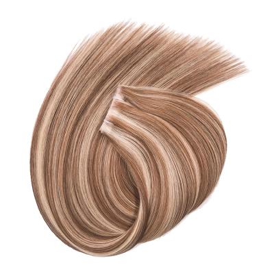 China High Quality Human Remy Raw Hair Invisible Skin Tape Hair Weft Extensions Silky Straight Big Wave Stock for sale