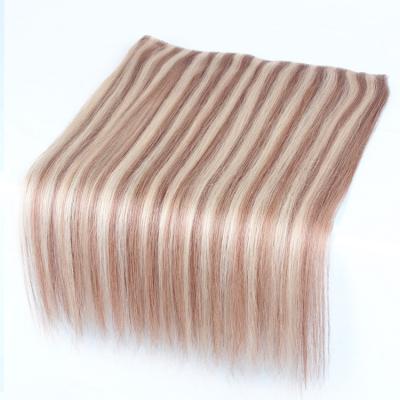 China Silky Straight High Quality European Virgin Skin Wave Tape Hair Weft Extensions for sale